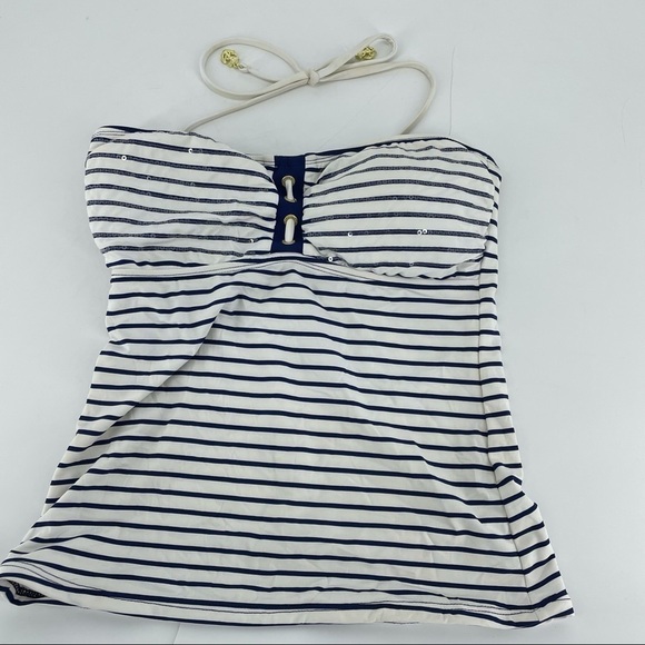 Sperry Topsider Tankini Bandeau Top Striped - Picture 2 of 6